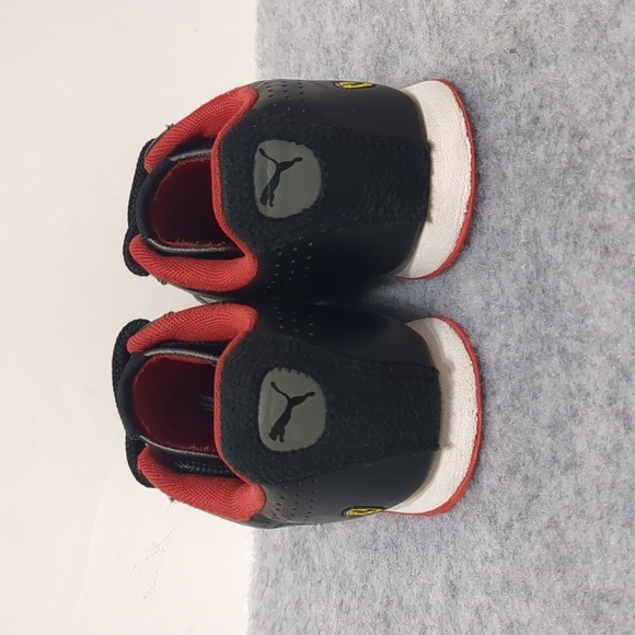 Puma Ferrari Roma Via Perf Black kids Shoes size 13c - Picture 3 of 7